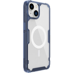 Nillkin Nature Shockproof MagSafe Back Cover Transparent / Blue (iPhone 14)