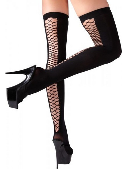 Opaque Black Stockings - Μαύρες Οπάκ Κάλτσες - COTTELLI COLLECTION