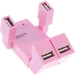 Robot USB Hub 2.0 USB-A με 4 Θύρες USB-A