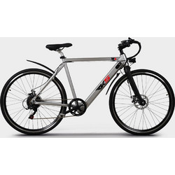 RKS W6 Ηλεκτρικό Ποδήλατο Δρόμου 27.5" 250W με 6 Ταχύτητες και Δισκόφρενα Ασημί