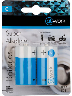 Work Super Alkaline C 2τμχ