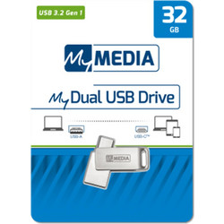 Verbatim MyMedia 32GB USB Stick 3.2 Gen 1 Type-C με USB-A & USB-C