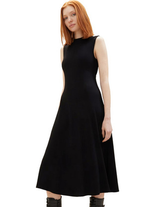 Tom Tailor Midi Φόρεμα Μαύρο 1036603-14482