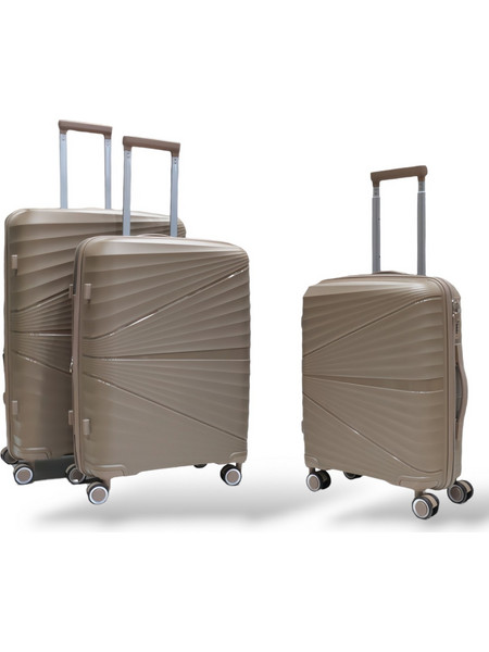 Playbags Collection PP8004 Σετ Βαλίτσες 3τμχ Μπεζ