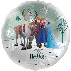 18" Μπαλόνι Χρόνια Πολλά Frozen - πολύχρωμο - 18" (46cm)