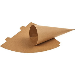 Χωνάκι Μονόχρωμο Κραφτ (20cm) ΝΚ357, nv23-25-00060-101-kraft