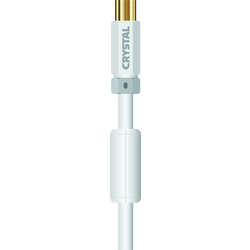 Crystal Audio Καλώδιο Κεραίας Coax Male to Coax Female 4m White