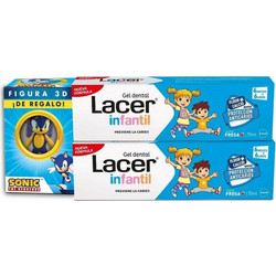 Lacer Φράουλα Kids Παιδικές Οδοντόκρεμες 2x75ml