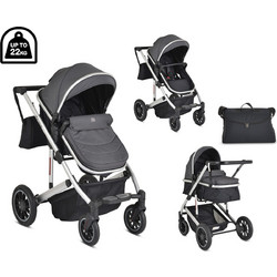 Cangaroo Thira Καρότσι Μωρού 2 σε 1 Grey