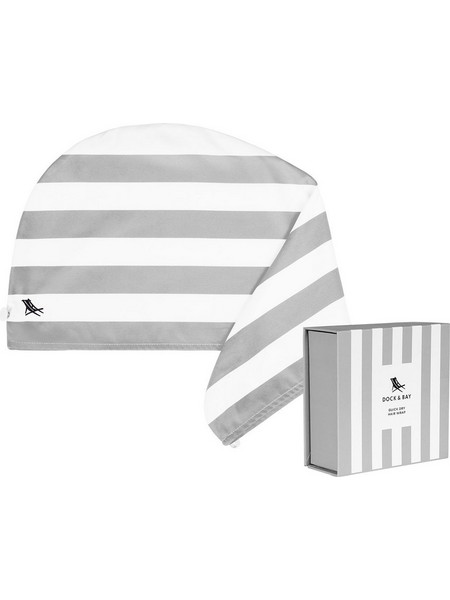 Dock & Bay Πετσέτα μαλλιών Hair Wrap Goa Grey 5060668832233