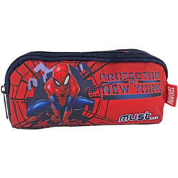 Must Spider-Man Protector of New York Κασετίνα με 2 Θήκες Κόκκινη 508153
