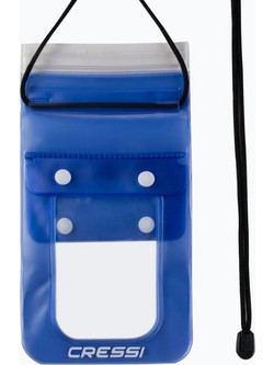 Cressi Waterproof Phone Case Blue - Αδιάβροχη Θήκη Κινητού 13x16