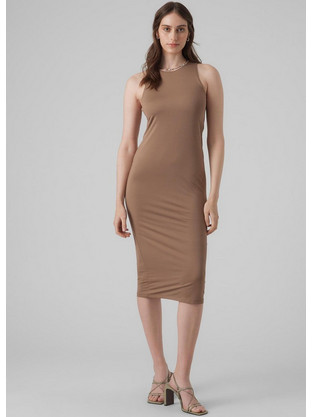 Vero Moda Καθημερινό Φόρεμα Καφέ 10294329