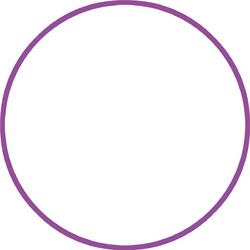 Amila Χούλα-Χουπ 70cm - Φ19mm - 260gr, Μωβ (48027)