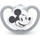 Nuk Space Disney Ανατομική Ορθοδοντική Πιπίλα Σιλικόνης 0-6m Mickey Grey