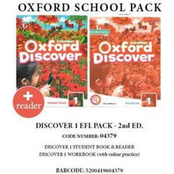 OXFORD DISCOVER 1 PACK EFL (SB + WB WITH ONLINE PRACTICE + READER: TREES) - 04379 2ND ED