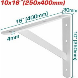 Total THDSB1016 Γωνιόμετρο Μεταλλικό Μήκους 25 x 40cm Λευκό