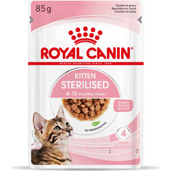 Royal Canin Kitten Sterilised with Meat in Gravy 85gr