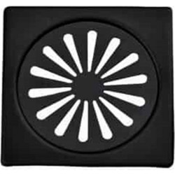 Σχαράκι Τετράγωνο Inox 304 Μαύρο Ματ 12x12 2632NG