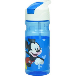 Gim Mickey Funhouse Παιδικό Μπουκάλι Πλαστικό BPA Free με Καλαμάκι Μπλε 500ml 553-13203