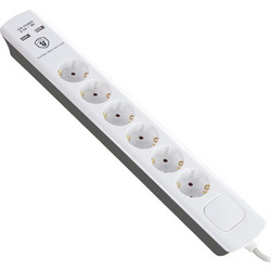 ΠΟΛΥΠΡΙΖΟ ΜΕ ΠΡΟΣΤΑΣΙΑ 6 ΘΕΣΕΩΝ+2χUSB 3m UNIMAC (607053)