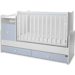 Lorelli Trend Plus New Πολυμορφική Κούνια για Στρώμα 62x110cm White Baby Blue 10150400039A