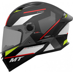 MT Stinger 2 Cheste C0 Black White Fluo Yellow Κράνος Μηχανής Full Face 1450gr