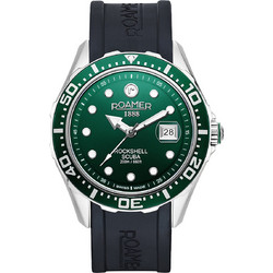 Roamer Ανδρικό Ρολόι με Μαύρο Καουτσούκ Λουράκι R867833417502