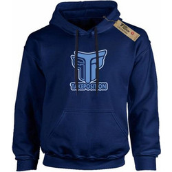 Takeposition Logo Παιδικό Φούτερ με Κουκούλα Navy Μπλε 811-0031-44-17