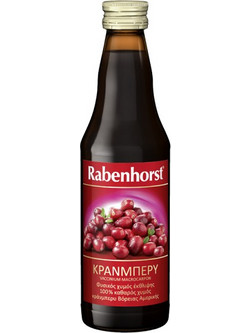 RABENHORST 100% ΦΥΣΙΚΟΣ ΧΥΜΟΣ ΚΡΑΝΜΠΕΡΡΥ 330ΜL