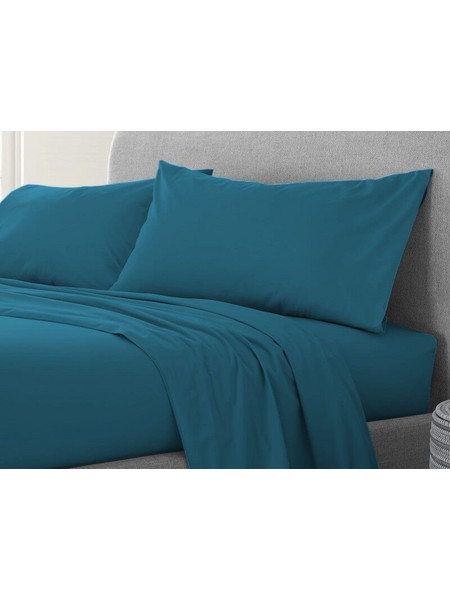 Σετ Μαξιλαροθήκες Πετρόλ 100% Cotton Reactive Γαρύφαλλο 2 Τεμαχίων 50x70