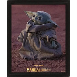 Πλάστικό Κάδρο Pyramid International Star Wars: The Mandalorian - Grogu - Framed 20x26εκ.EPPL71465