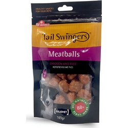 Pet Interest Tail Swingers Meatballs with Chicken & Rice 100gr