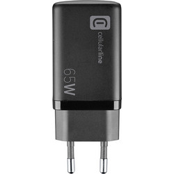 Cellular Line Triple Φορτιστής Χωρίς Καλώδιο με Θύρα USB-A & 2 Θύρες USB-C 65W Black