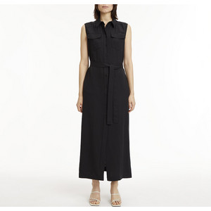 Calvin Klein Midi Καλοκαιρινό Καθημερινό Φόρεμα Μαύρο K20K205204 Calvin Klein Midi Καλοκαιρινό Καθημερινό Φόρεμα Μαύρο K20K205204