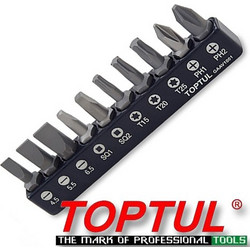Toptul GAAV1001 Σετ μύτες 10τεμ 1/4''