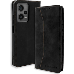 Bodycell Pu Leather Book Black (Xiaomi Redmi Note 12 5G)