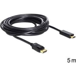 DELOCK ΚΑΛΩΔΙΟ DISPLAY PORT M/HDMI M 5m 82441