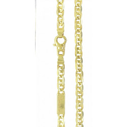 Αλυσίδα χρυσή 14 καράτια μάτι πέρδικας 50cm 4.30mm