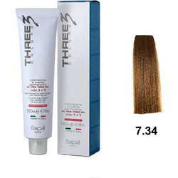 Faipa Three Color 7.34 Κανέλα Μόνιμη Βαφή Μαλλιών 120ml