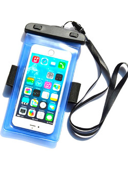 PVC waterproof armband phone case - blue
