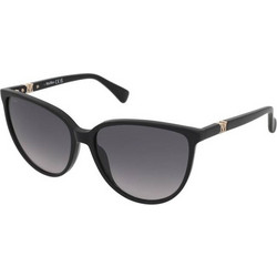 Max Mara MM0045 01B Γυναικεία Γυαλιά Ηλίου Οβάλ Κοκάλινα Μαύρα με Μαύρο Polarized Φακό