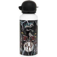 Laken Polo Print Παιδικό Μπουκάλι Αλουμινίου BPA Free Μαύρο 450ml 948002-8006