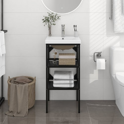 vidaXL Σετ Έπιπλο Μπάνιου με Νιπτήρα 3101376