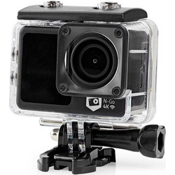 Nedis ACAM51BK Action Camera 4K Ultra HD με WiFi και Οθόνη 2" Μαύρη