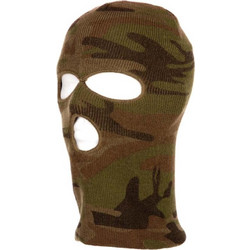 Balaclava 3 Τρύπες Woodland Fostex