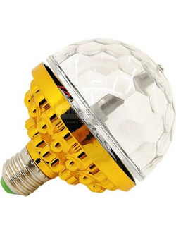 Λαμπτήρας Led E27 6Watt RGB Περιστρεφόμενος Disco 9010102100 OEM