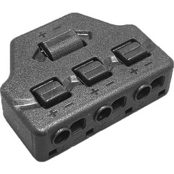 Splitter block TOOL-0096 για LED καλωδιοταινίες, 3-port, μαύρο