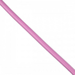GloboStar(R) 77604 Στρογγυλό Υφασμάτινο Καλώδιο 1m 2 x 0.75mm Ροζ