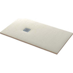 Sanitec A403 Ντουζιέρα Flat Stone Karisto Ανάγλυφη (Πέτρινη Υφή) 180x90x45cm - 29 Ocra